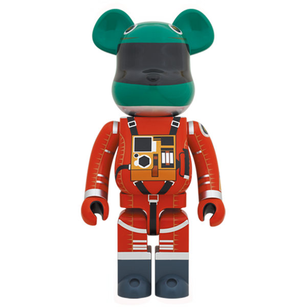 BE@RBRICK Space Suit Green Helmet & Orange Suit 1000% – ActionCity