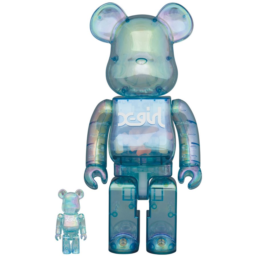 BE@RBRICK X-Girl Clear Blue 2021 100% & 400% – ActionCity