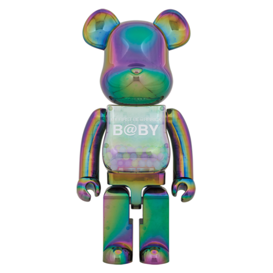 BE@RBRICK My First Be@rbrick Baby Clear Black Chrome Ver. 1000%