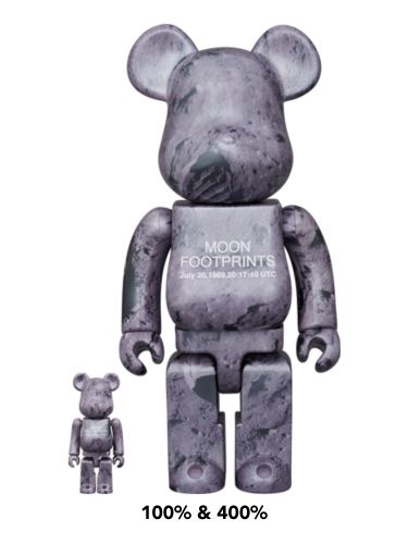 [PreOrder]BE@RBRICK MOON FOOTPRINTS 100％ & 400％