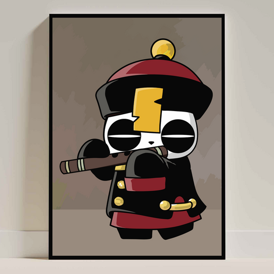 Zombie Party Puppet Man Art Print