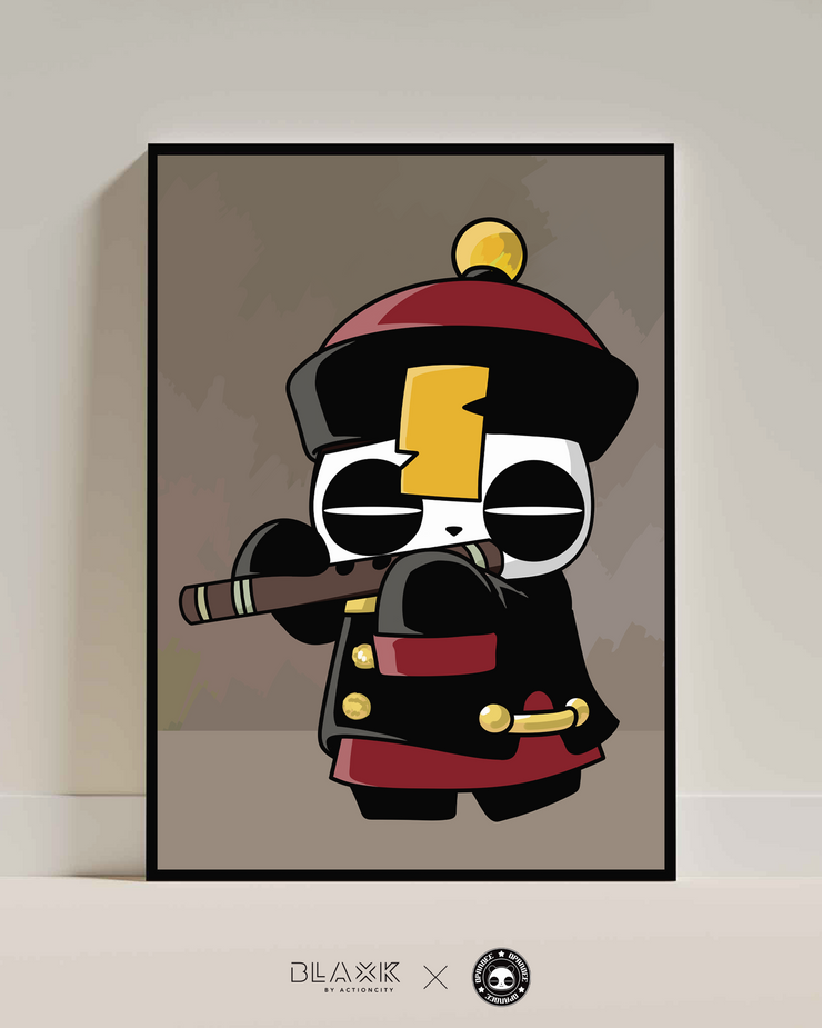 Zombie Party Puppet Man Art Print