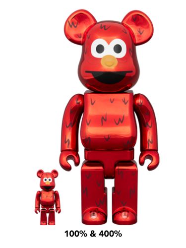 [PreOrder]BE@RBRICK ELMO CHROME Ver. 100％ & 400％