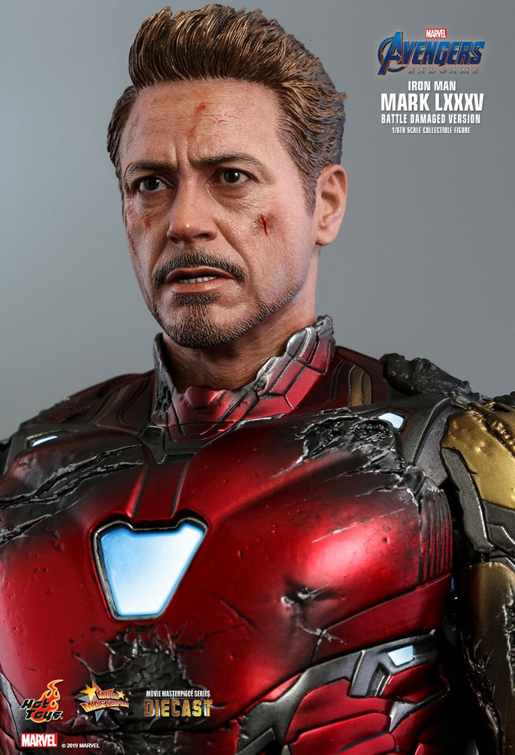 MMS543D33 -1/6th scale Iron Man Mark LXXXV (Battle Damaged Version) Collectible Figure Normal Version