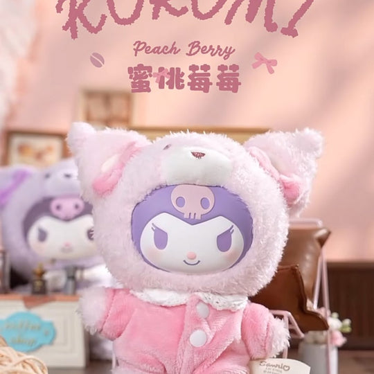 Kuromi Latte Peach Berry Color Variant Plush Hangers