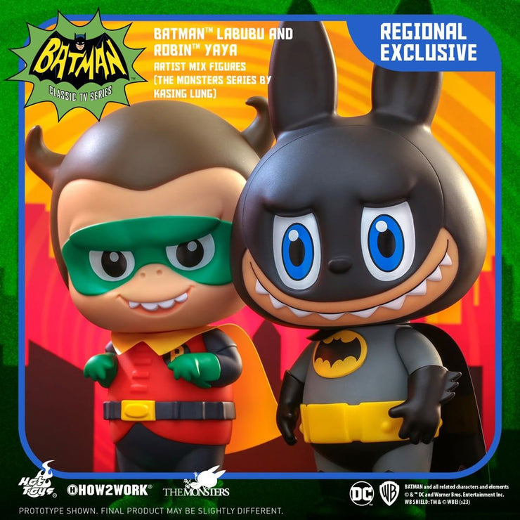 AMC036 - Batman (1966) - Batman Labubu & Robin Yaya Artist Mix Figures (The Monsters Series by Kasing Lung)