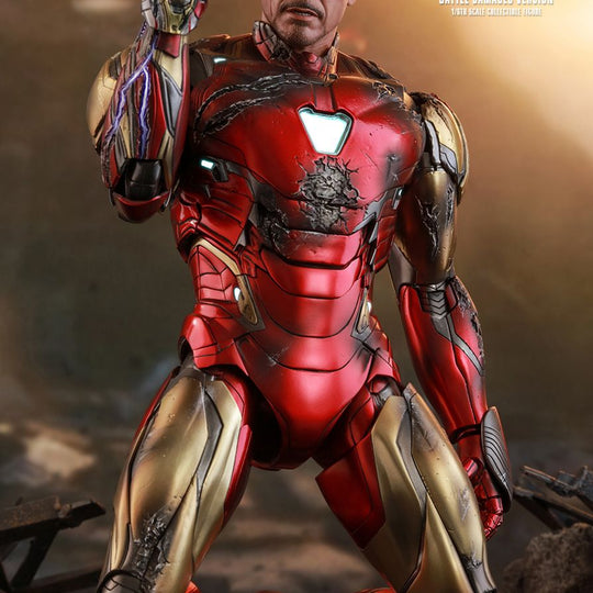 MMS543D33 -1/6th scale Iron Man Mark LXXXV (Battle Damaged Version) Collectible Figure Normal Version