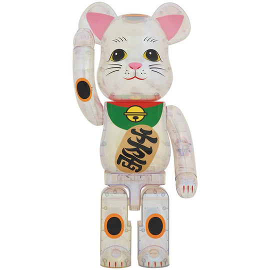 BE@RBRICK Manekineko Clear Chrome 1000% (ASK)