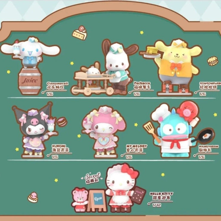 Sanrio Family Roller Skating Western Restaurant Blind Box