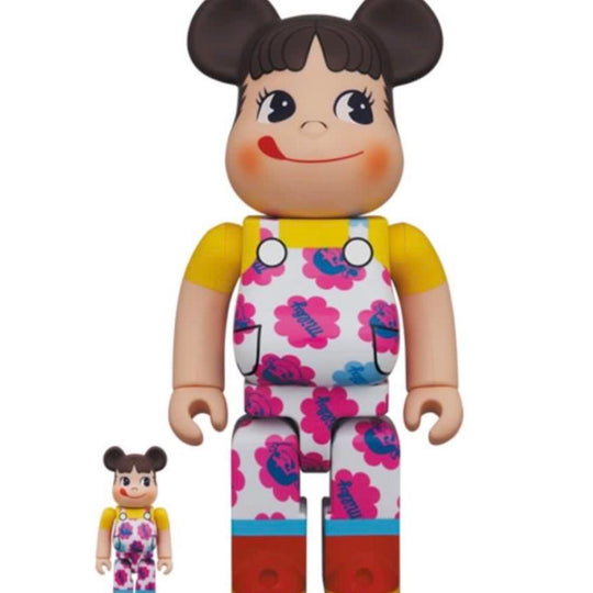 BE@RBRICK Peko-Chan Milky 70th Anniversary Design 100% & 400%