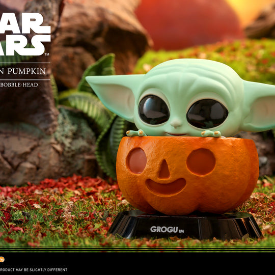 COSB1063 - The Mandalorian - Grogu in Pumpkin Cosbaby (S) Bobble-Head