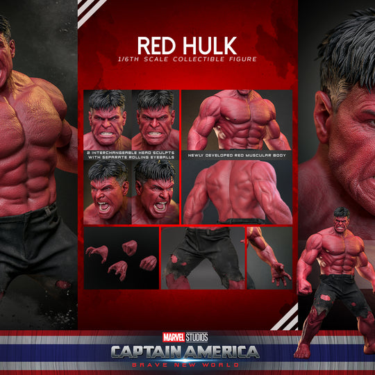 [Pre-Order] MMS797 - Captain America: Brave New World - 1/6th scale Red Hulk Collectible Figure