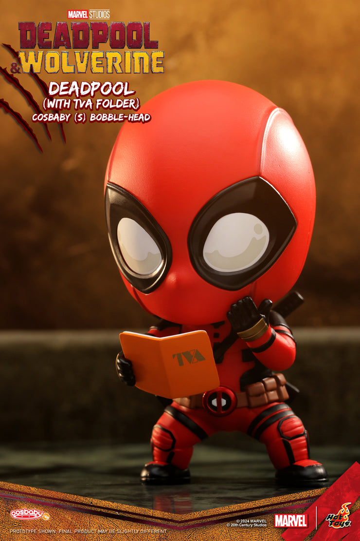 COSB1088 - Deadpool (with TVA Folder) Cosbaby (S) Bobble-Head