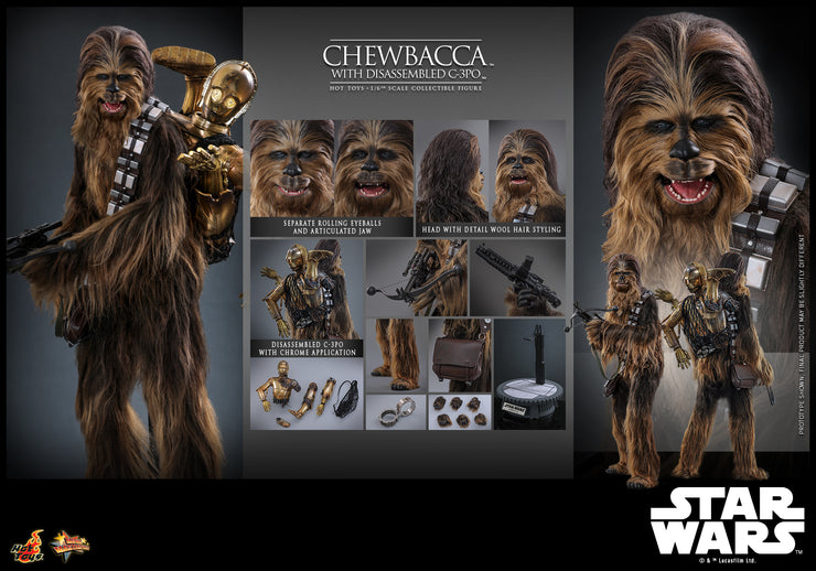 [Pre-Order] MMS766 - Star Wars: Episode V The Empire Strikes Back - 1/6th scale Chewbacca with Disassembled C-3PO Collectible Figure