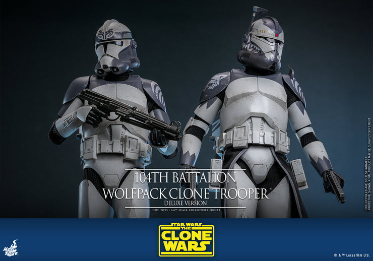 [Pre-Order] TMS143 - Star Wars: The Clone Wars - 104th Battalion Wolfpack Clone Trooper Collectible Figure (Deluxe Version)