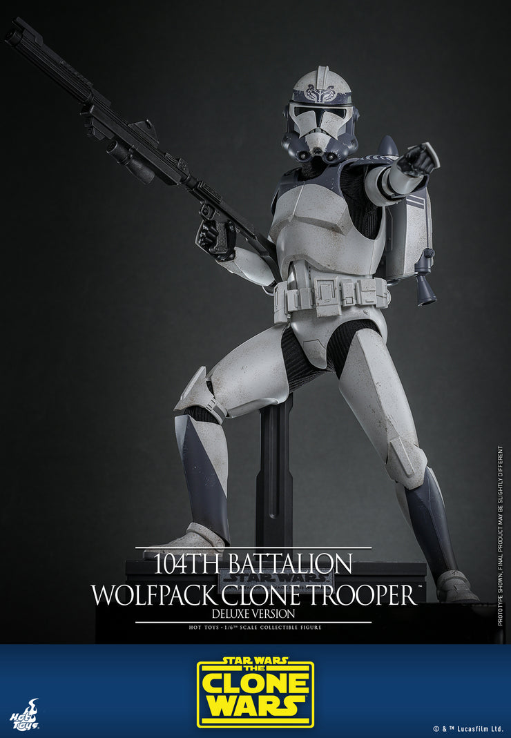 [Pre-Order] TMS143 - Star Wars: The Clone Wars - 104th Battalion Wolfpack Clone Trooper Collectible Figure (Deluxe Version)