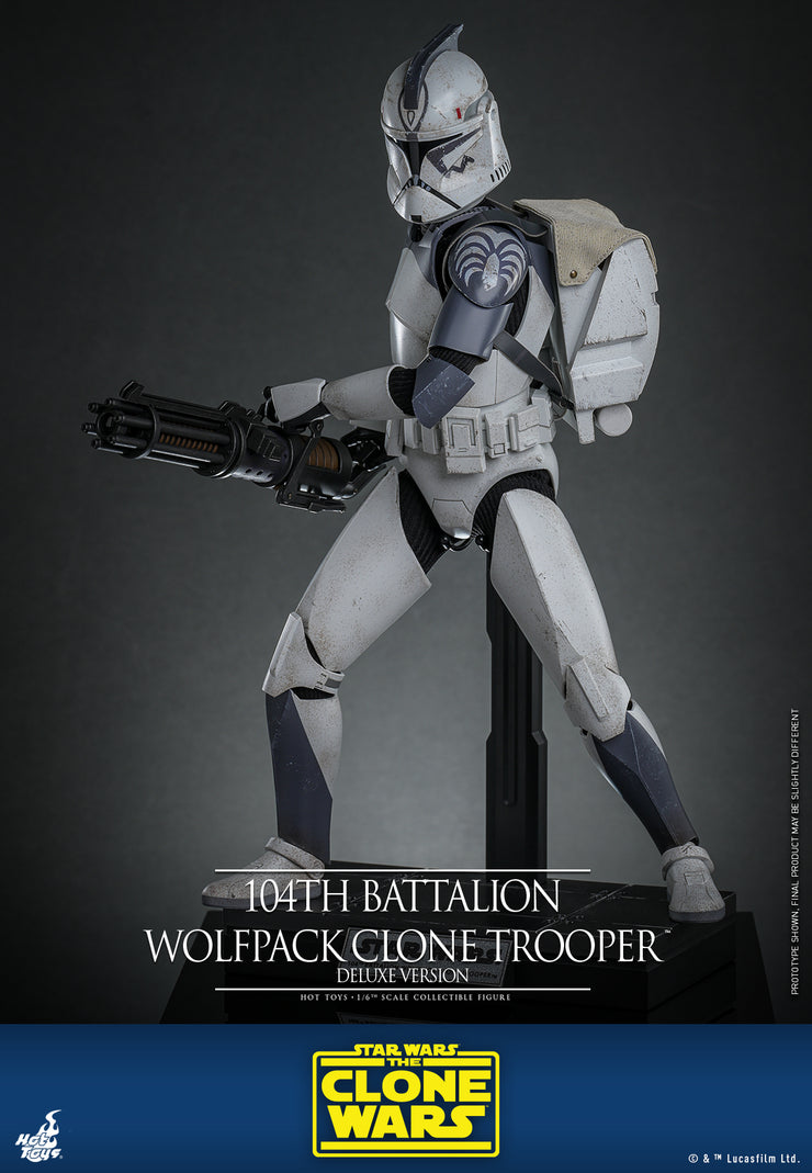 [Pre-Order] TMS143 - Star Wars: The Clone Wars - 104th Battalion Wolfpack Clone Trooper Collectible Figure (Deluxe Version)