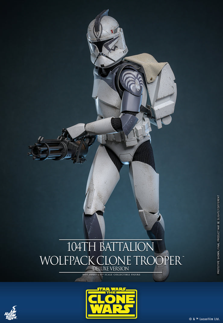 [Pre-Order] TMS143 - Star Wars: The Clone Wars - 104th Battalion Wolfpack Clone Trooper Collectible Figure (Deluxe Version)