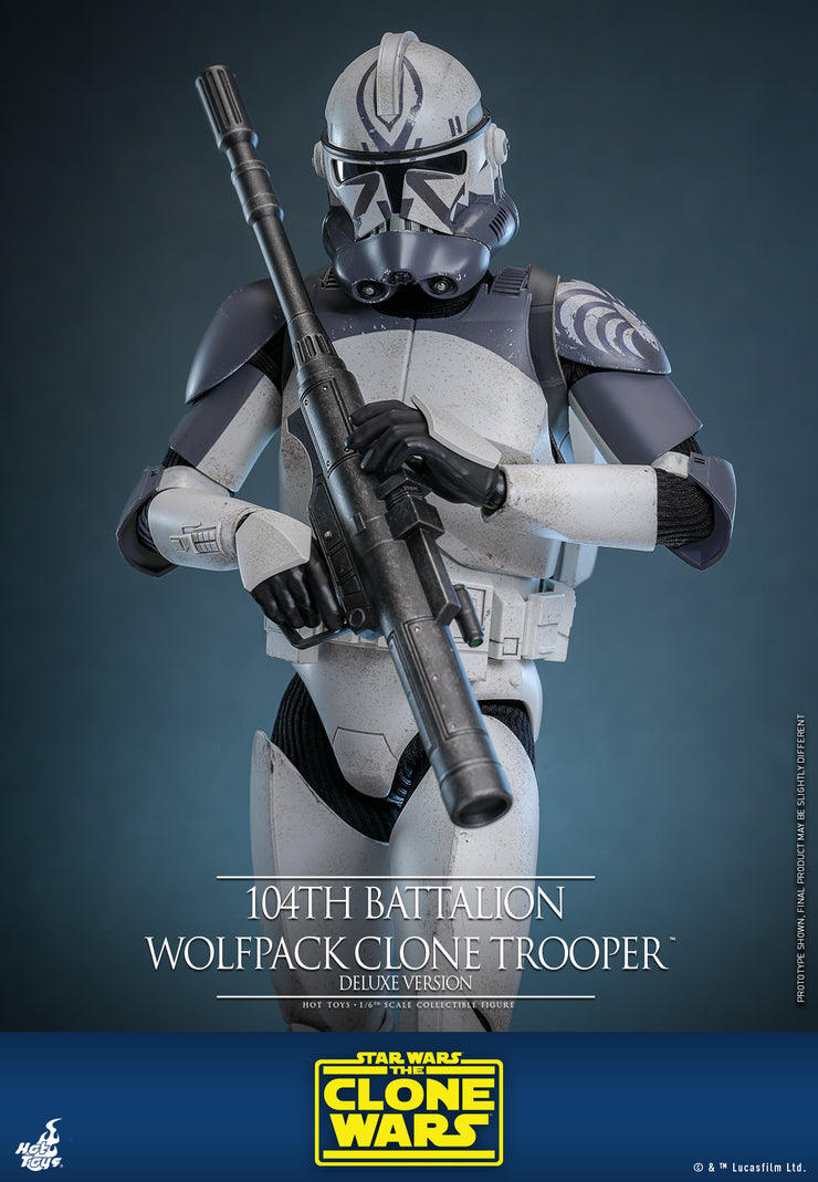 [Pre-Order] TMS143 - Star Wars: The Clone Wars - 104th Battalion Wolfpack Clone Trooper Collectible Figure (Deluxe Version)