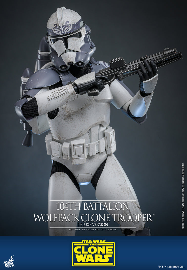 [Pre-Order] TMS143 - Star Wars: The Clone Wars - 104th Battalion Wolfpack Clone Trooper Collectible Figure (Deluxe Version)