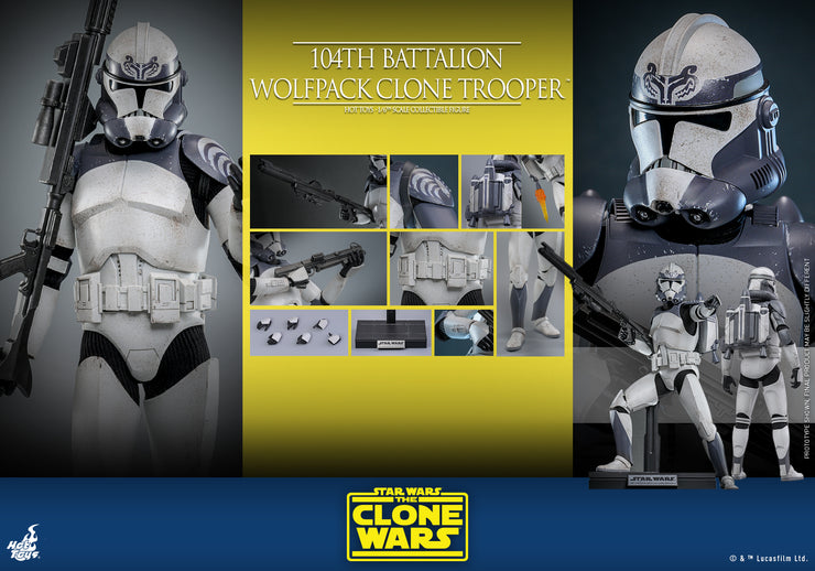 [Pre-Order] TMS142 - Star Wars: The Clone Wars - 104th Battalion Wolfpack Clone Trooper Collectible Figure