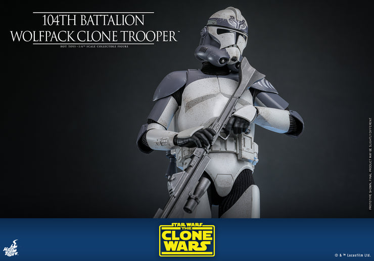 [Pre-Order] TMS142 - Star Wars: The Clone Wars - 104th Battalion Wolfpack Clone Trooper Collectible Figure