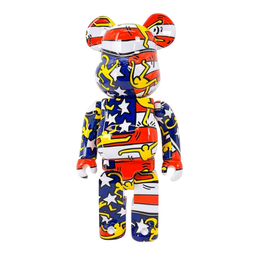 BE@RBRICK Keith Haring (American Flag) 1000%