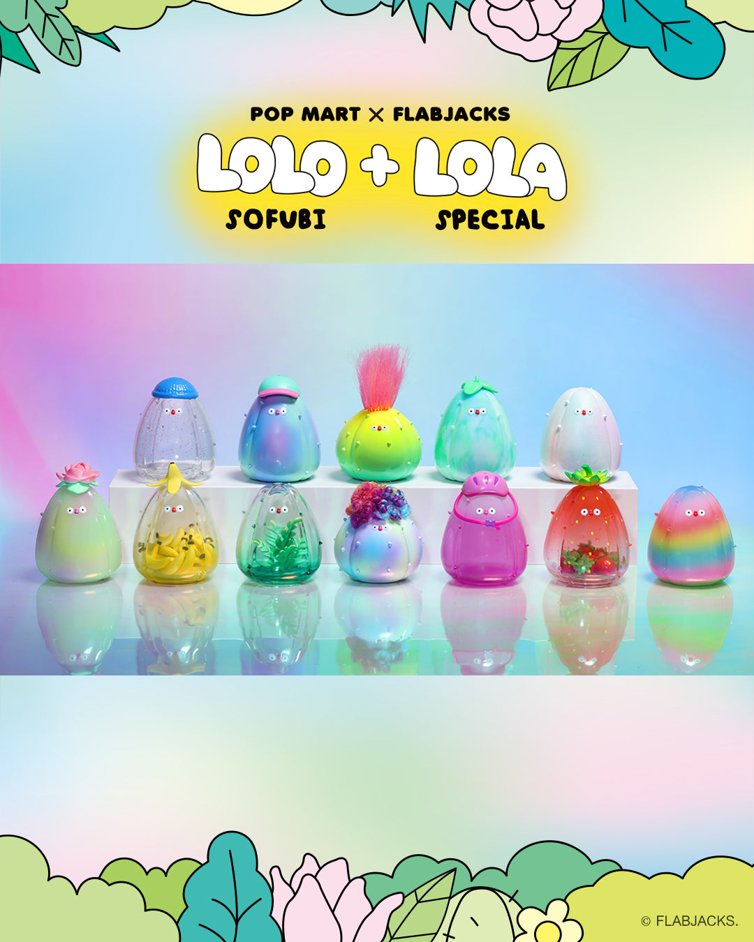 POP MART Flabjacks Magical Natural Lolo&Lola Sofubi Series