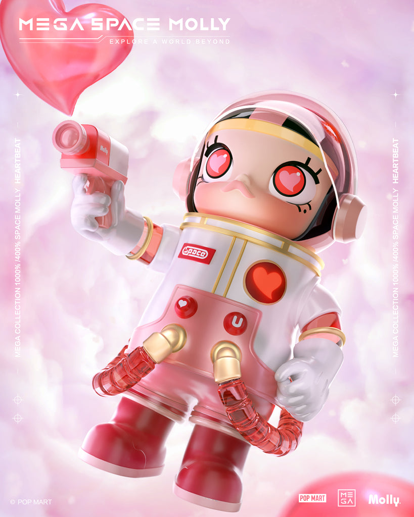 POP MART Mega Collection 1000% Space Molly Heartbeat – ActionCity