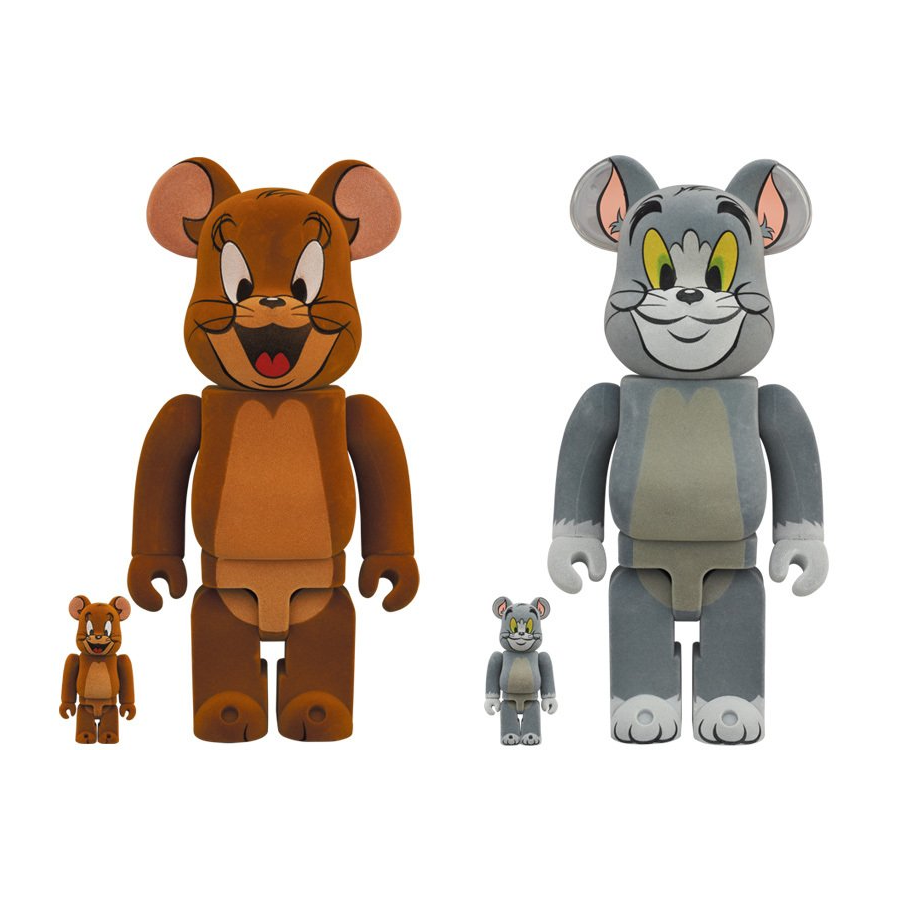 BE@RBRICK Tom Flocky and Jerry Flocky 100% & 400% Set